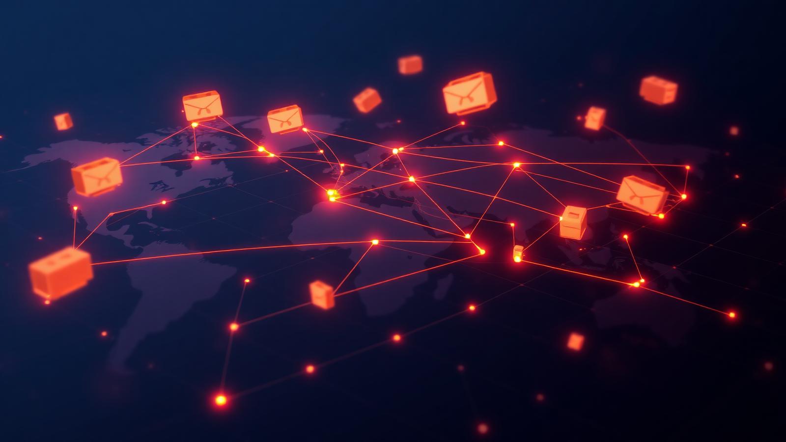 Digital shipment records visualised on a dashboard